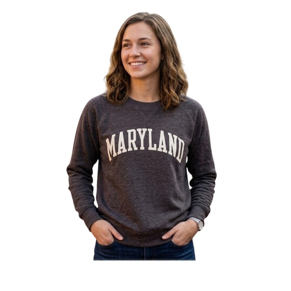 Redshirt University of Maryland UMD Logo Graphic Sweatshirt Tee L